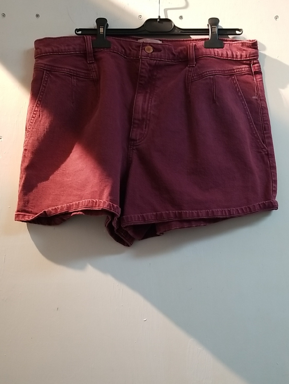 Universal Thread Maroon High-Rise Denim Shorts